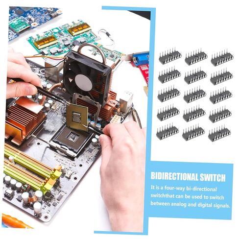 Healifty Four-Way Bi-Directional Ic Chip Replacement for Bilateral Analog Gates Dip14 Electrical Switches in Saudi Arabia