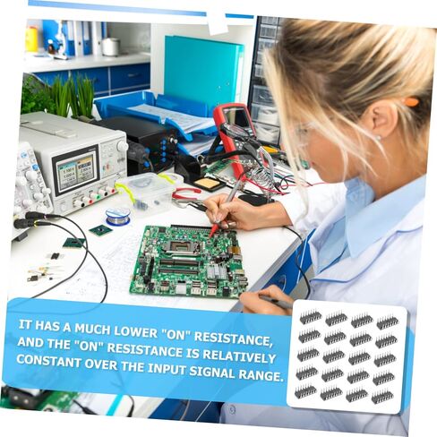 Healifty Four-Way Bi-Directional Ic Chip Replacement for Bilateral Analog Gates Dip14 Electrical Switches in Saudi Arabia