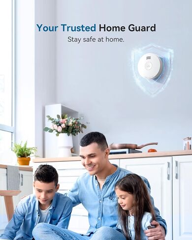 SITERWELL Smoke Detector, Smoke Detector 10 Year Battery with Photoelectric Sensor, Fire Alarm with Low Battery and Fault Warning for House and Bedroom, UL217-10th Listed, GS525A, 10 Packs in Saudi Arabia