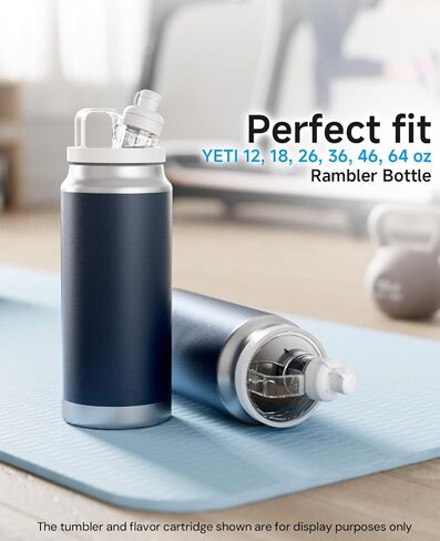 Tumbler Adapter for YETI to Flavor Cartridges, Compatible with YETI 12, 18, 26, 36, 46, 64 oz Rambler Bottle, BPA Free, Food Grade Silicone, Leak Proof in Saudi Arabia