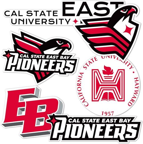 Desert Cactus Cal State East Bay Sticker University California Pioneers CSUEB Sticker Vinyl Decals Laptop Water Bottle Car Scrapbook T2 (Type 2-2) in Saudi Arabia
