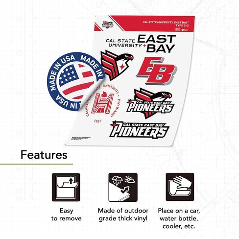 Desert Cactus Cal State East Bay Sticker University California Pioneers CSUEB Sticker Vinyl Decals Laptop Water Bottle Car Scrapbook T2 (Type 2-2) in Saudi Arabia