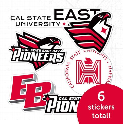 Desert Cactus Cal State East Bay Sticker University California Pioneers CSUEB Sticker Vinyl Decals Laptop Water Bottle Car Scrapbook T2 (Type 2-2) in Saudi Arabia