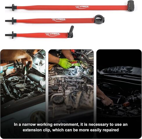 3PCS Extension Clamp Tool, Versatile Vise Grip, Extension Wrench Clamp Tight Tool for Fixing Nuts, Bolts and Hose Clamps in Narrow Spaces in Saudi Arabia