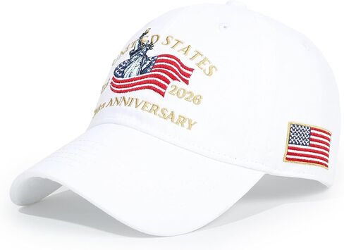 HH HOFNEN USA 250th Anniversary Baseball Cap (1776-2026) Patriotic Embroidered American Hat for Men Women in Saudi Arabia