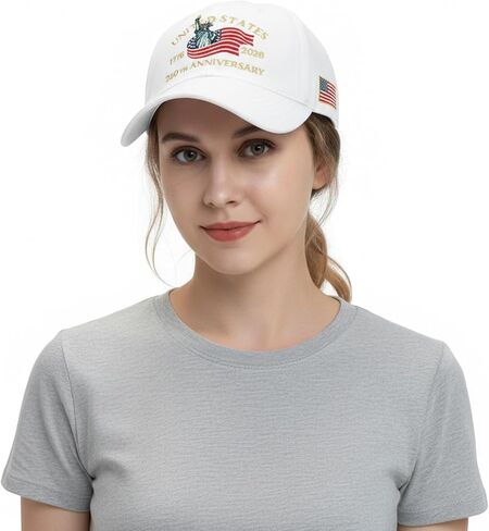 HH HOFNEN USA 250th Anniversary Baseball Cap (1776-2026) Patriotic Embroidered American Hat for Men Women in Saudi Arabia