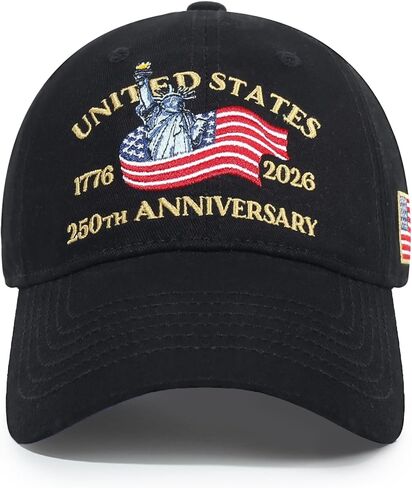 HH HOFNEN USA 250th Anniversary Baseball Cap (1776-2026) Patriotic Embroidered American Hat for Men Women in Saudi Arabia