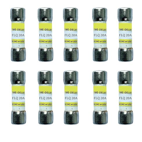 10-Pack New FLQ-20A FLQ 20A 500Vac Time Delay Fuse,FLQ-20 Time-Delay Cartridge Fuses in Kuwait