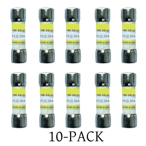 10-Pack New FLQ-20A FLQ 20A 500Vac Time Delay Fuse,FLQ-20 Time-Delay Cartridge Fuses in Kuwait