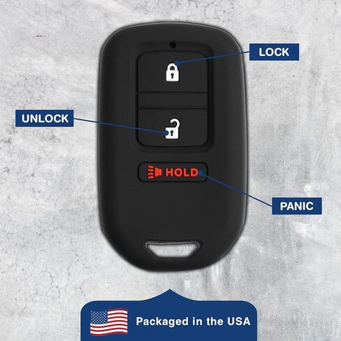 KeyGuardz Keyless Entry Remote Car Smart Key Fob Outer Shell Cover Rubber Case for Honda Fit Accord Civic, KR5V1X in Saudi Arabia