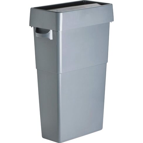 Genuine Joe 23-Gallon Slim Waste Container, 30" x 20" x 11", Gray, 4 Piece in Saudi Arabia