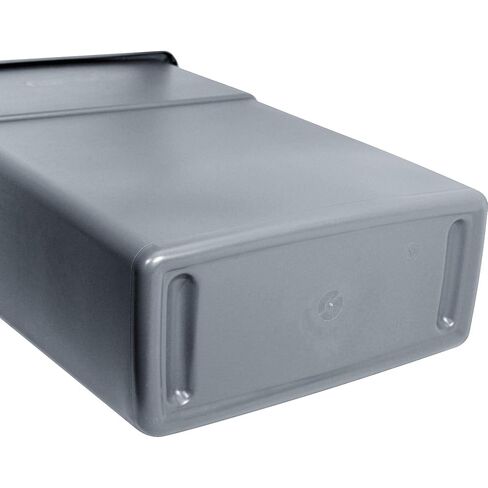 Genuine Joe 23-Gallon Slim Waste Container, 30" x 20" x 11", Gray, 4 Piece in Saudi Arabia