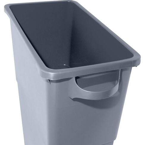 Genuine Joe 23-Gallon Slim Waste Container, 30" x 20" x 11", Gray, 4 Piece in Saudi Arabia