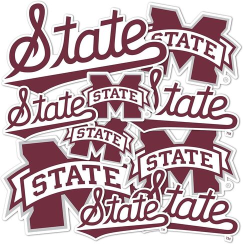 Desert Cactus Mississippi State University, Bulldogs MSU Sticker Vinyl Decals Laptop Water Bottle Car Scrapbook T1 (Type 1-2) in Saudi Arabia