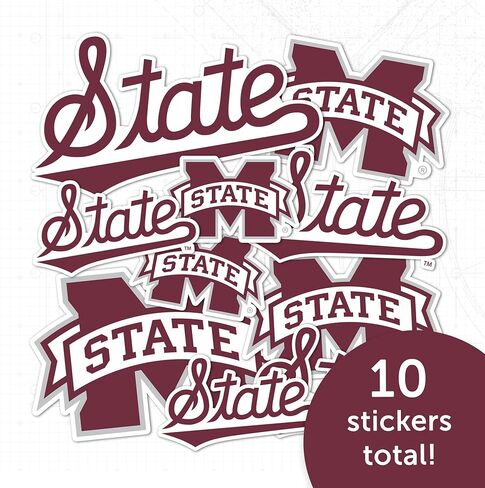 Desert Cactus Mississippi State University, Bulldogs MSU Sticker Vinyl Decals Laptop Water Bottle Car Scrapbook T1 (Type 1-2) in Saudi Arabia
