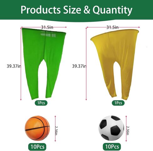 مجموعات ألعاب Granny Pants Yard - لعبة ساحة خارجية مع 20 كرة نطاطة للأطفال بعمر 8 سنوات فما فوق والكبار - لعبة قذف ممتعة ليوم المدرسة، ولم شمل الأسرة وحفلات الفناء الخلفي - مجموعة ثنائية تنافسية in Kuwait