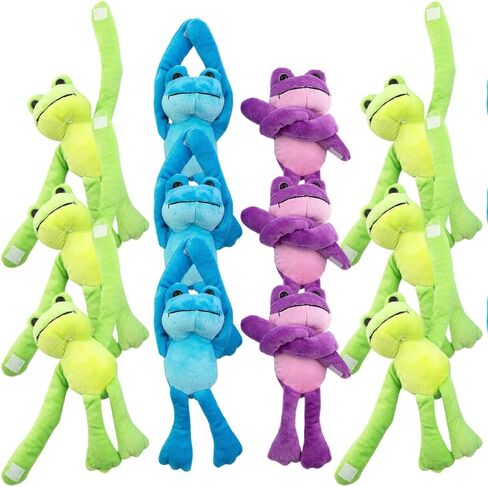 Fun Express Plush Long Arm Stuffed Frogs - Toys - 12 Pieces in Saudi Arabia