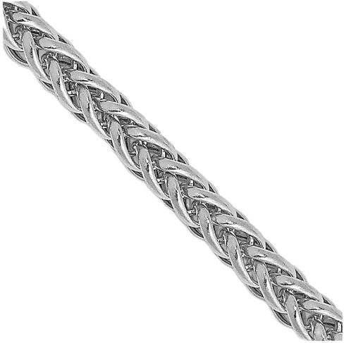 قلادة Diamond2Deal من الذهب الأبيض عيار 14 قيراط 2.35 مم شبه صلبة مكونة من 3 أسلاك ومشبك جراد البحر من 16 بوصة إلى 24 بوصة in Saudi Arabia
