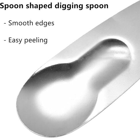 2 Pack Kiwi Spoon Knife, 2-in-1 Stainless Steel Fruit Cutter & Peeler - Multi-Use Kitchen & Travel Utensil in Saudi Arabia
