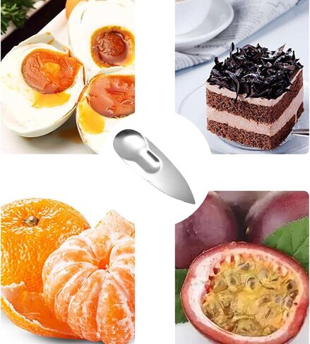 2 Pack Kiwi Spoon Knife, 2-in-1 Stainless Steel Fruit Cutter & Peeler - Multi-Use Kitchen & Travel Utensil in Saudi Arabia