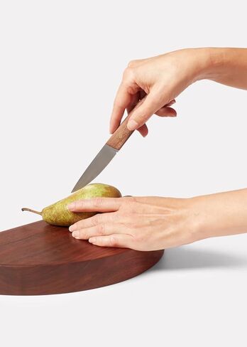 Rocky Mountain Goods Granny Paring Knife - 3-Inch Stainless Steel Blade for Peeling, Slicing, or Trimming Fruits and Vegetables - Rust-Resistant Kitchen Knife with Wooden Handle in Saudi Arabia