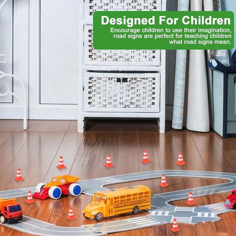 Nogeqi 40PCS Mini Traffic Cones, Small Orange Cones, 0.95in Roadblock Plastic Cone Traffic Signs for Micro Landscape Sand Table Engineering Construction Road Cone Model (Orange) in Saudi Arabia