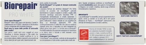Biorepair: "Pro White" Whitening Toothpaste with microRepair - 2.5 Fluid Ounce (75ml) Tubes (Pack of 4) [ Italian Import ] in Saudi Arabia