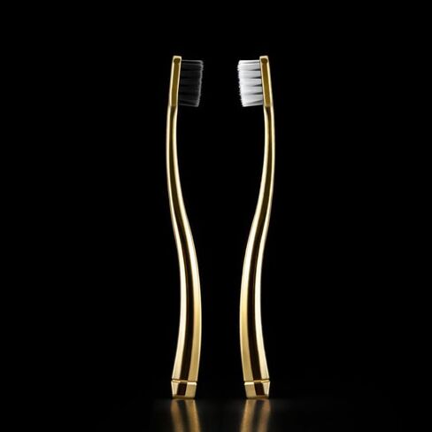 JoyMax Gold Edition Toothbrush Set (4 Pack) Luxury Dense Soft Bristles, Premium Gold Handle, 3200+ Bristles in Saudi Arabia