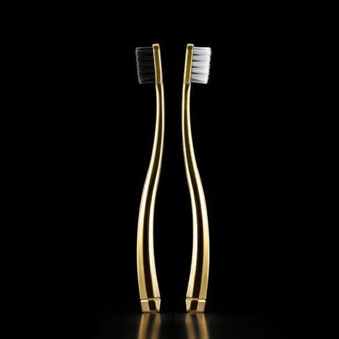 JoyMax Gold Edition Toothbrush Set (4 Pack) Luxury Dense Soft Bristles, Premium Gold Handle, 3200+ Bristles in Saudi Arabia