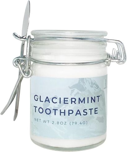 GlacierMint Toothpaste - All Natural, Plastic Free, Paraben Free, Sulfate Free, Non-Toxic Toothpaste in Saudi Arabia
