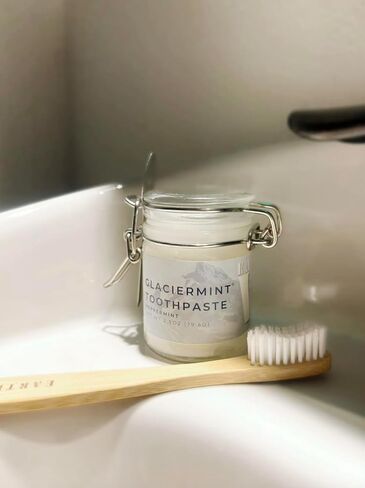 GlacierMint Toothpaste - All Natural, Plastic Free, Paraben Free, Sulfate Free, Non-Toxic Toothpaste in Saudi Arabia