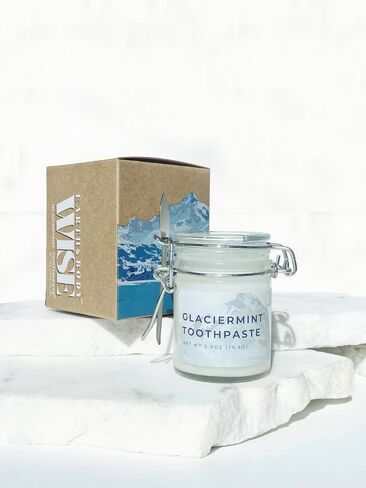 GlacierMint Toothpaste - All Natural, Plastic Free, Paraben Free, Sulfate Free, Non-Toxic Toothpaste in Saudi Arabia