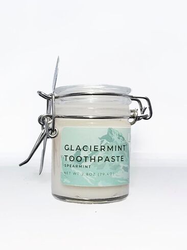 GlacierMint Toothpaste - All Natural, Plastic Free, Paraben Free, Sulfate Free, Non-Toxic Toothpaste in Saudi Arabia
