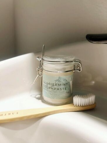 GlacierMint Toothpaste - All Natural, Plastic Free, Paraben Free, Sulfate Free, Non-Toxic Toothpaste in Saudi Arabia