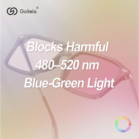 نظارات Goiteia FL-Rose Migraine للحساسية الضوئية، نظارات داخلية وخارجية لحساسية الضوء/رهاب الضوء، حماية من الأشعة فوق البنفسجية 400، مفصلات زنبركية لراحة أفضل in Saudi Arabia