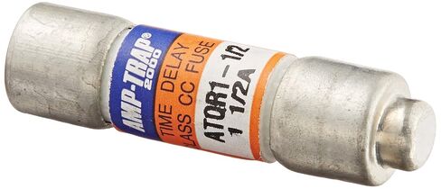 Mersen ATQR Time-Delay/Class CC Small-Dimension Fuse, 600VAC/300VDC, 200kA AC/100kA DC, 1.5 Ampere, 13/32" Diameter x 1-1/2" Length in Saudi Arabia