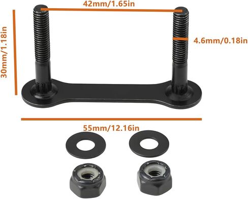 SING F LTD 2Pcs Skateboard Bridge Mounting Bolts 55x30mm Long-Board Lengthened Screws in Saudi Arabia