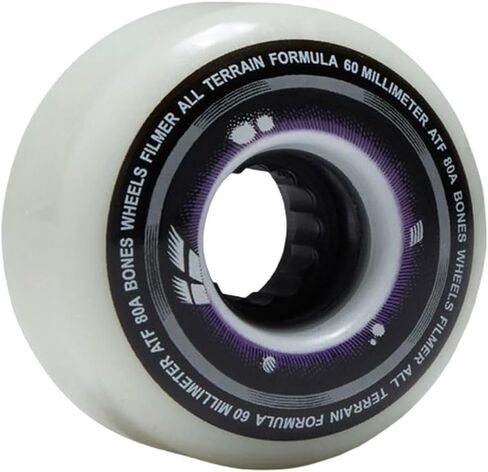 Bones Wheels All Terrain Formula ATF Filmers Skateboard Wheels, 60mm, 80A in Saudi Arabia