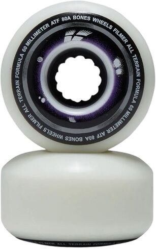 Bones Wheels All Terrain Formula ATF Filmers Skateboard Wheels, 60mm, 80A in Saudi Arabia