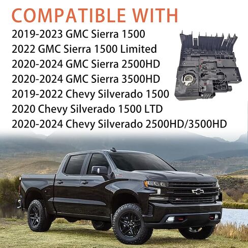 fokes 84646134 Battery Distribution Fuse Block Fit for Chevy Silverado 1500 2500HD 3500HD, GMC Sierra 1500 2500HD 3500HD 2019-2024, Replaces# 84493556, 85015808 in Saudi Arabia
