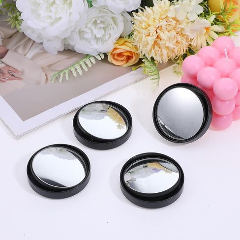 4PCS Cubicle Mirror, 2.3" Adjustable Cubicle Mirror to See Behind You Monitor Mirrors Rear View Convex for Cubicles Walls Open Office Personal Privacy Safety in Saudi Arabia