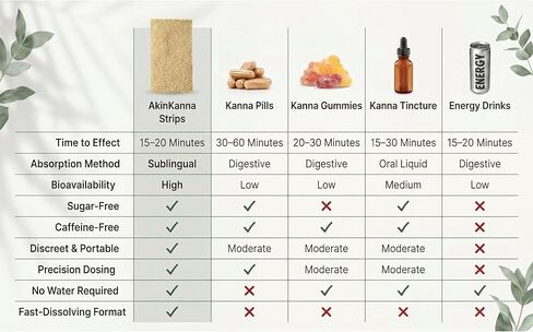 Kanna (Sceletium tortuosum) Sublingual Strips–Fast-Acting Nootropic for Mood, Stress & Focus with Ashwagandha, Lion’s Mane & L-Arginine Adaptogenic Calm Energy & Mental Clarity. Caffeine & Sugar Free in Saudi Arabia