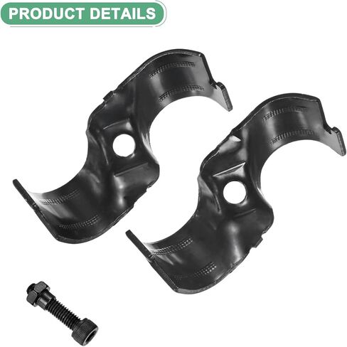 M METERXITY 2-Pack موصل الأنابيب الهيكلية، مشابك الأنابيب ذات الشبكة المتقاطعة موصل الأنابيب الفولاذية لأنابيب OD 1.1 بوصة أو 28 مم، موصلات القناة مع مسامير in Saudi Arabia