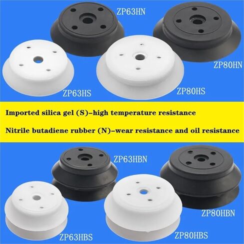 1pcs Manipulator Accessories Vacuum Suction Cup zpx-hb63 / 80 Supporting Stroke 25/50 / 75 Hardware Suction Cup(ZP63HBS) in Saudi Arabia