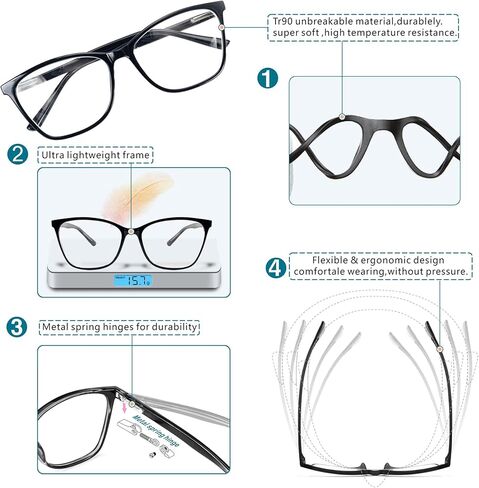 Distance Nearsighted Glasses Women,Near Sighted Far Vision Farsighted Myopia Eyeglasses Frame * Not reading glass* in Saudi Arabia