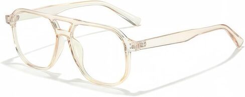 نظارات قراءة Aviator للنساء والرجال، قارئ جسر مزدوج مربع خفيف الوزن، نظارات الكمبيوتر الزرقاء الخفيفة in Kuwait