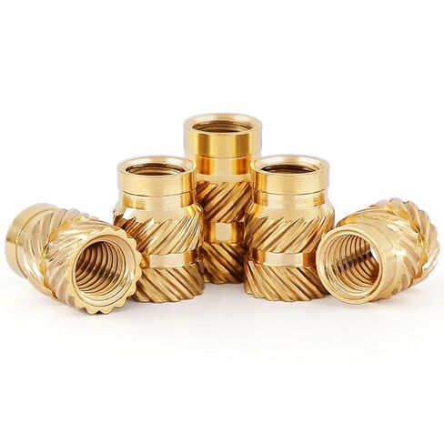 M1.6 إدراجات مترابطة، 100 قطعة M1.6 * 2 * 2.5 مم C3640 إدراج مجموعة الحرارة النحاسية، إدراجات مخرشة المكسرات تضمين أجزاء مضغوطة لتناسب الثقوب للبلاستيك ومكونات الطباعة ثلاثية الأبعاد in Saudi Arabia