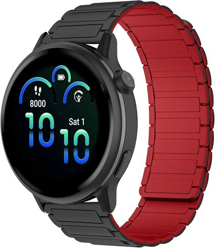 سوار ساعة من السيليكون 20 مم متوافق مع Garmin Forerunner 570 42 مم/Forerunner 165/Vivoactive 6/Vivoactive 5، حزام بديل مغناطيسي لـ Garmin Venu Sq 2/Approach S50/S44 in Kuwait