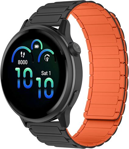 سوار ساعة من السيليكون 20 مم متوافق مع Garmin Forerunner 570 42 مم/Forerunner 165/Vivoactive 6/Vivoactive 5، حزام بديل مغناطيسي لـ Garmin Venu Sq 2/Approach S50/S44 in Kuwait