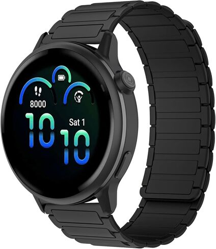 سوار ساعة من السيليكون 20 مم متوافق مع Garmin Forerunner 570 42 مم/Forerunner 165/Vivoactive 6/Vivoactive 5، حزام بديل مغناطيسي لـ Garmin Venu Sq 2/Approach S50/S44 in Kuwait